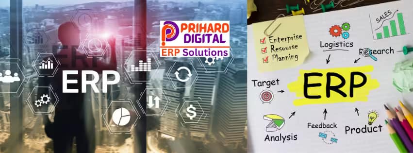 ERP software dashboard for manufacturing and pharma industries – Prihard Digita